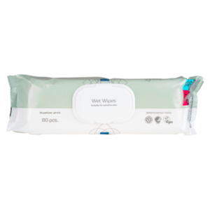 Wet wipes pesupyyhe kostea hajusteeton 20x27cm 80kpl