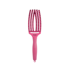 Olivia Garden Fingerbrush Care Iconic Boar & Nylon - Hot Pink Medium